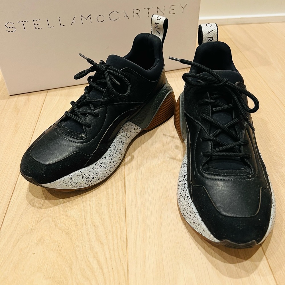 Stella McCartney Low top Leather Chunky Sneakers Black